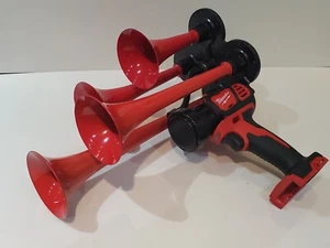 Milwaukee M18 QUAD Lufthorn, Zughornkompressor, rot 14 Zoll - Bild 1 von 12