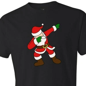 Dabbing Santa T-Shirt Funny Christmas Gift Internet Meme Office Party Holiday - Picture 1 of 7