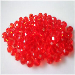 New Faceted 200/500PCS 3X4mm crystal Glass beads DIY U Pick color