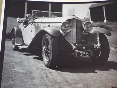 Bentley 1931 8 litros matrícula coche GP 5 fotografía original Foto 1 de 2