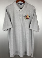 GREYHOUND ADOPT RESCUE Polo Shirt Mens L TALL Devon Jones Cotton Blend Gray PERU