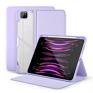 Acrylic Transparent Hard PC Tablet Protective Case Cover for iPad Pro 12.9 inch - Picture 1 of 10