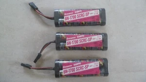3 x Graupner Sanyo Akku, 7,2 V, 1.7 Ah, 7N-1700 SCRC-SP Gold - Bild 1 von 1