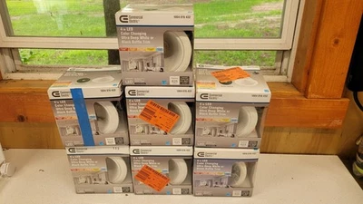 lote de 7 luces empotrables CCT seleccionables eléctricos comerciales de 4 pulgadas atenuadas Foto 1 de 4