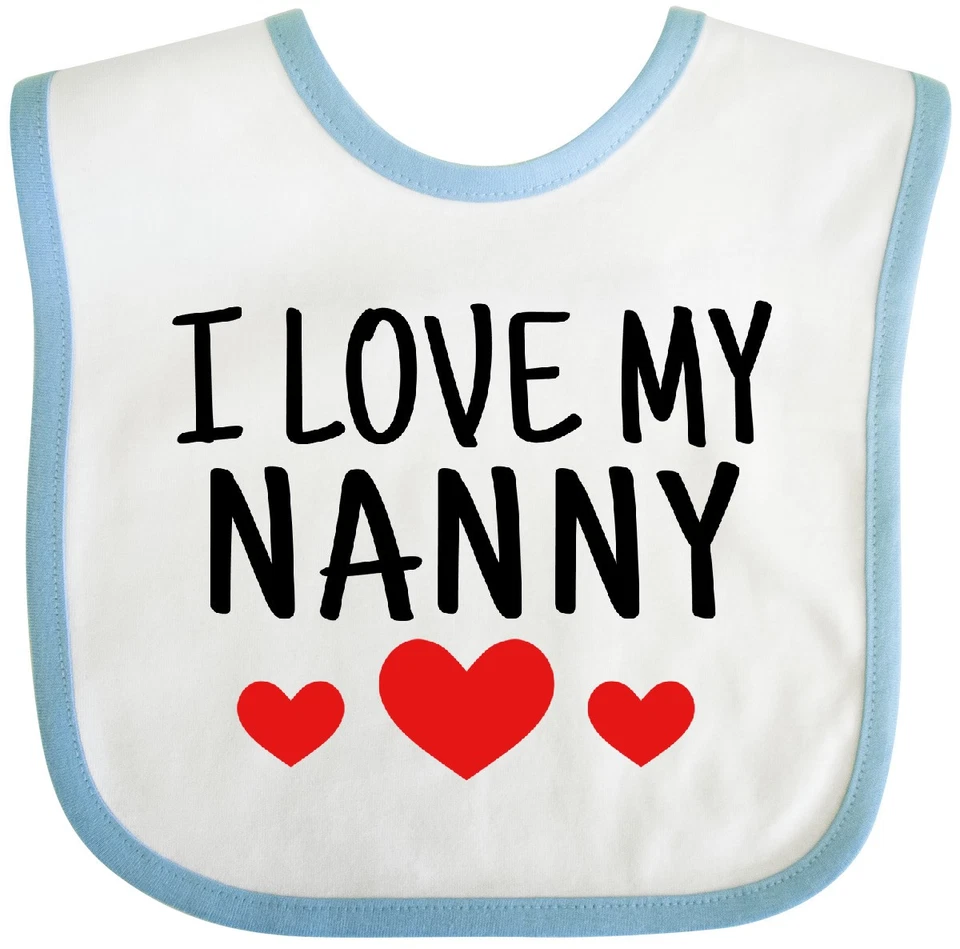 Babero Inktastic I Love My Nanny Baby Nannys Got Nannies Abuela Abuela Niño Foto 1 de 1