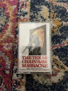 TEXAS CHAIN SAW MASSACRE Soundtrack Cassette Waxwork TOBE HOOPER Lime Green - Picture 1 of 2