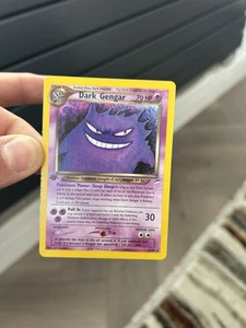 Pokemon Cards: Neo Destiny 1st Edition Rare Holo: Dark Gengar 6/105 CLEAN - Picture 1 of 3
