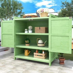 Armadio Da Giardino in Legno, per Esterni, Mobili Da Giardino, Armadietto Da Gia - Foto 1 di 12