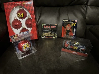 NASCAR Navidad Paquete 8 Adornos Lote Jeff Gordon Foto 1 de 4