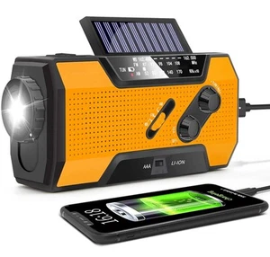 Emergency Crank Weather Radio, AM/FM/NOAA Hand Crank - Green - Picture 1 of 5