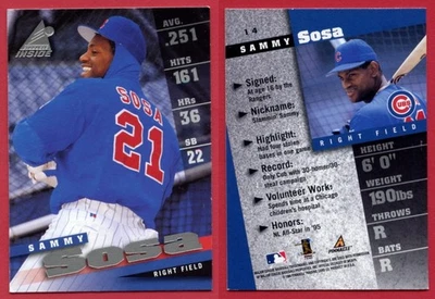 1998 Pinnacle Inside #14 * SAMMY SOSA * 芝加哥小熊队 — 第 1/3 张图片