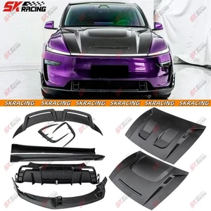 Kit de carrocería difusor labio delantero trasero paneles capó fibra carbono para Tesla modelo Y 2026 - Imagen 1 de 31