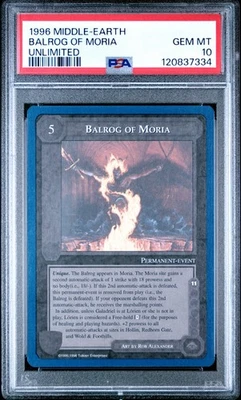 1996 Middle-Earth CCG - BALROG OF MORIA - LOTR - Unlimited 🔥 PSA 10 🔥 Pop 1 - Image 1 of 2