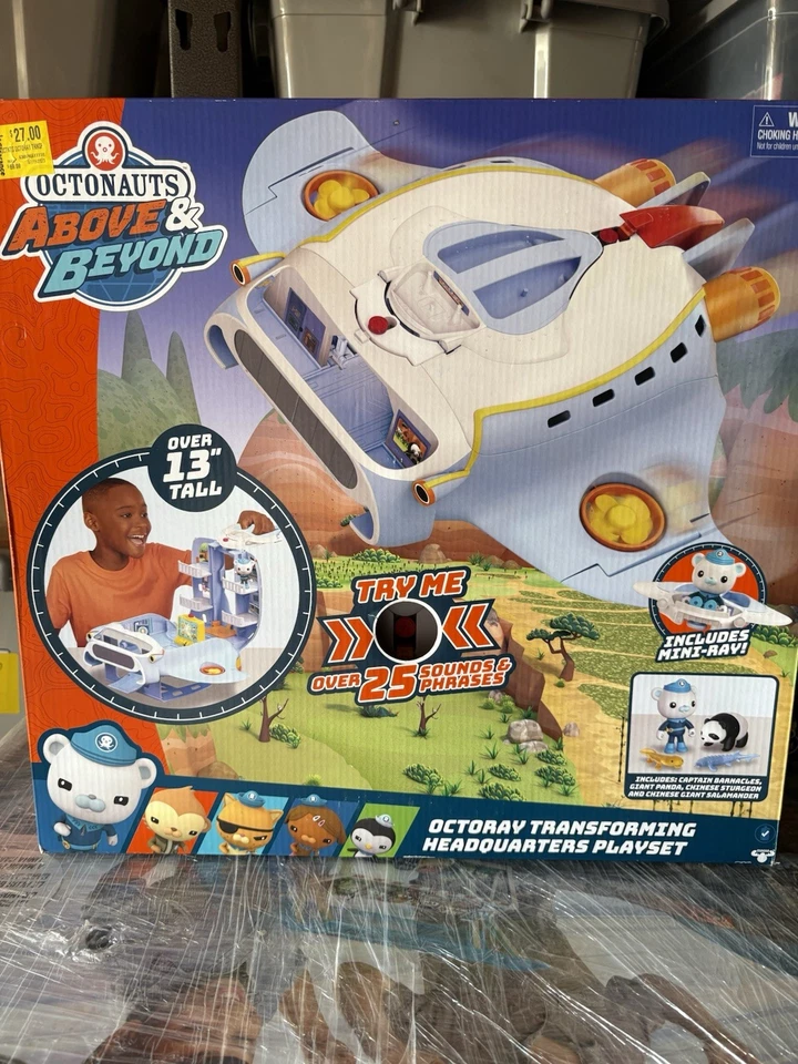 Octonauts Above & Beyond | Octoray Transforming Playset | 7 Pieces