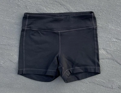 Athleta Girl Bike Shorts size M/8-10 Black 3" Medium 8  10 spandex booty short - Image 1 of 3