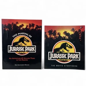The Making of Jurassic Park / Jurassic Park The Movie Storybook - VTG 1993 - Picture 1 of 17