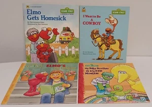 I Want to Be a Cowboy - Sesame Street 1992 + 3 Bonus Books - Picture 1 of 2