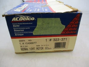 10496877 starter AC DELCO 323-371 25371 Premium - Picture 1 of 9
