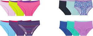 Fruit of the Loom Girls' Assorted Breathable Micro-Mesh Underwear (6 Pack) - Picture 1 of 4