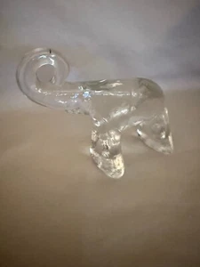 Vintage - Kosta Boda Sweden Art Clear Icy Glass Bertil Vallien Zoo Elephant - Picture 1 of 6