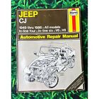 Haynes JEEP CJ Automotive Repair Manual 1949 - 1986 All Models V6 V8