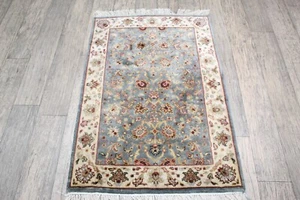 Silk 2x3 Rug Oriental Pure Silk 60x90 Cms Carpet - Picture 1 of 8