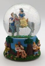 Vintage Enesco Snow White & The 7 Dwarfs Snow Globe. VGC Tested & Working