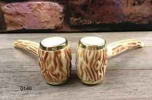 Pipa para fumar tabaco estilo mazorca de maíz de plástico vintage coctelera de sal y pimienta con un  - Imagen 1 de 8