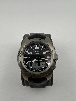 * Tissot T-Touch Expert Titanium Black Rubber Strap Men's Watch T0134204720200 - Image 1 of 4