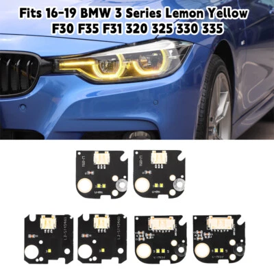 Placas LED DRL amarillas CSL para BMW Serie 3 F30 F31 LCI 330i 340i 320i 2016-2019 Foto 1 de 4