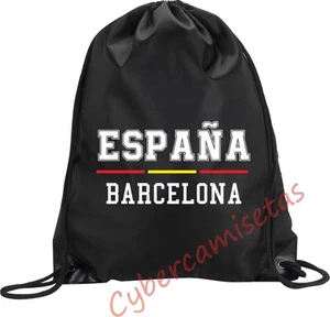 MOCHILA BOLSA SACO BARCELONA BOLSO GIMNASIO BOLSA DEPORTE ESPAÑA MODELO 1  - Picture 1 of 1