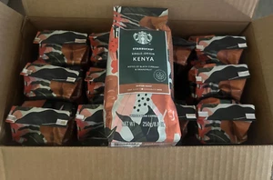 6,6 libbre Starbucks Kenya caffè in grani interi / sacchetti da 8,8 once x 12 - leggi scadenza - Foto 1 di 2
