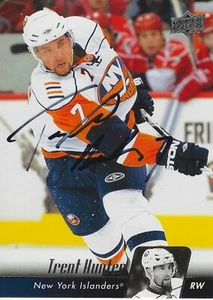 Trent Hunter New York Islanders persönlich handsignierte Karte - Bild 1 von 1