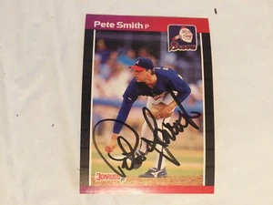 Donruss 1989 Pete Smith Autograph Card #263 Near Mint - Picture 1 of 2
