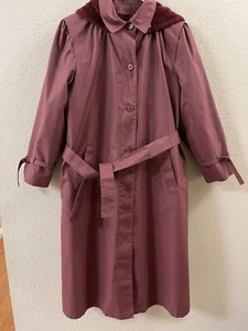 Vintage London Fog Trench Coat With Pleated Sleeves, Removalable Hood and Liner - Picture 1 of 5