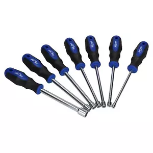 7 Stck. extra lange metrische Sechskantmutter Treiber Spinner Steckdosen 5 mm - 13 mm weicher Griff - Bild 1 von 3
