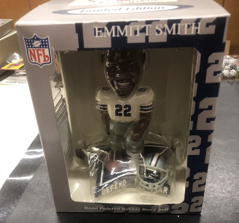 Players Emmitt Smith Defend The Star Limited Edition Bobblehead New In Box Cover