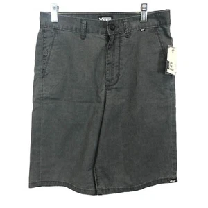 Vans Kids 14 Off The Wall Shorts Grey 100% Cotton NEW - Picture 1 of 7