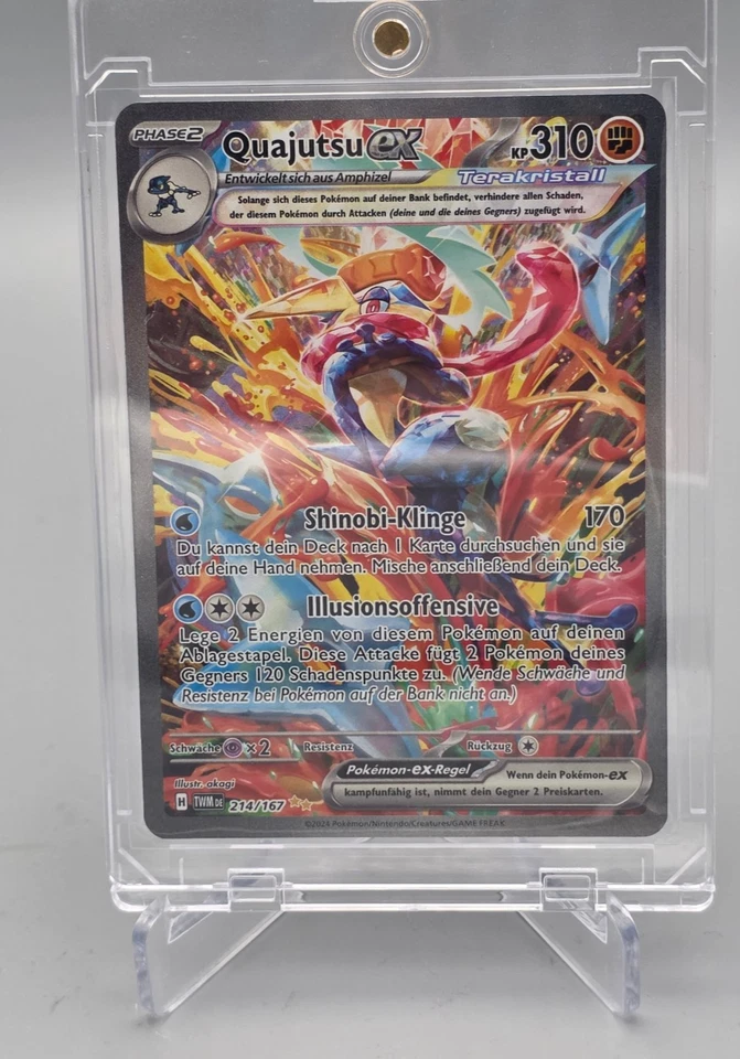 Quajutsu Ex 214/167 Maskerade Im Zwielicht - Deutsch Pokemon Karte - Bild 1 von 2