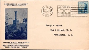 FDC 1933 SC #734 Nice Blue Cachet - St Louis Mo - Single - J23118 - Picture 1 of 2