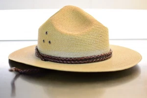 Stratton Strohhut selbstformend Sheriff State Trooper hellbraun Made in USA - Bild 1 von 8