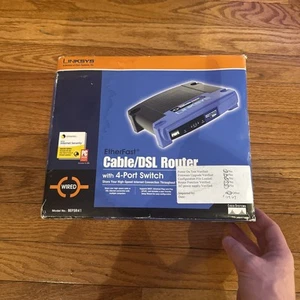 Brand New Linksys BEFSR41 Cable/DSL Router with 4-Port Switch - Picture 1 of 2