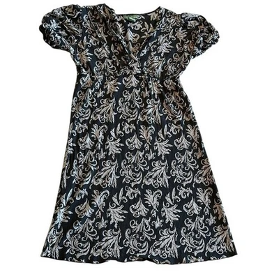 Maple for Anthropologie 100% Silk Filigree Damask Dress Size Small - Image 1 of 4