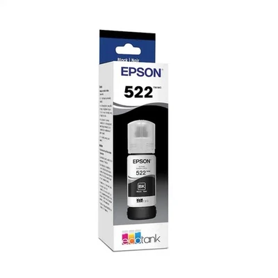 Cartucho de tinta negro Epson® T522 negro recarga de tinta de alto rendimiento, T522120-S Foto 1 de 4