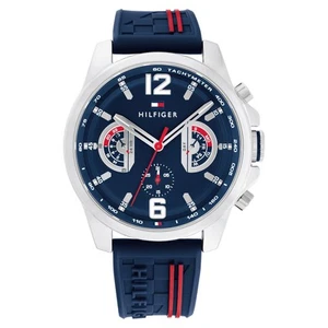 Tommy Hilfiger Navy Silicone Multi-function Men's Watch - 1710635 - Picture 1 of 6