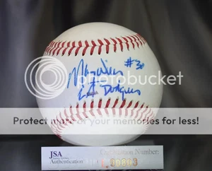 Maury Wills Jsa Signed California League Baseball Authentic Autograph - Picture 1 of 1