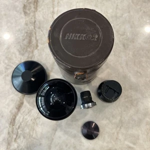 Nikon Fisheye Nikkor 7.5mm F5.6 lens with viewfinder metal caps + original case - Picture 1 of 24