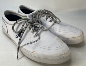 Polo Ralph Lauren Faxon Low White Leather Sneakers Size 14D  Read - Picture 1 of 11