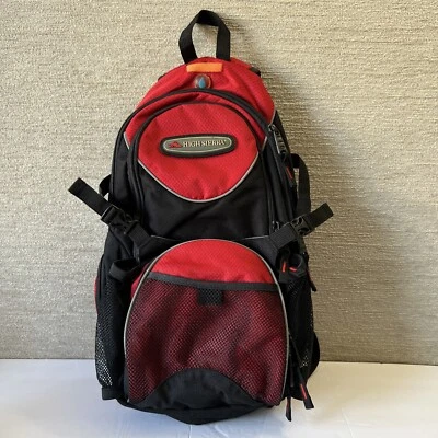 High Sierra Cordura Hiking Backpack Air Flow Cooled Back w/ NO HYDRATION BLADDER - Image 1 of 4
