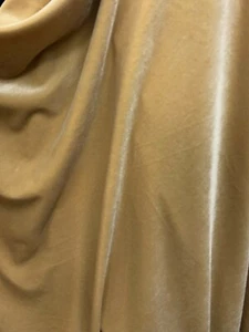 TELA TERCIOPELO ELÁSTICO POLIÉSTER BEIGE (60 pulg.) Vendido por yarda - Imagen 1 de 2